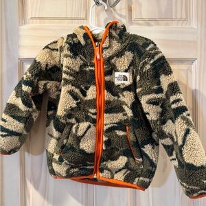 The North Face Toddler Fleece Jacket with Orange Trim